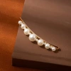 Korean popular pearl one-shoulder clip for women, elegant bangs, forehead fringe clip, high-end and simple bb clip wholesale Application Scenario